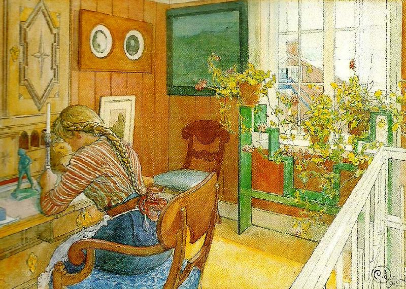 Carl Larsson brevskrivning-korrespondens Sweden oil painting art